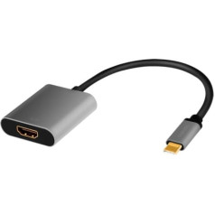 Logilink Adapter usb-c to hdmi/f ,4k/60hz aluminum 0.15m