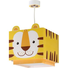 Dalber Children's Pendant Light Little Tiger Animals Yellow