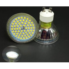 GU10 LED Glass Housing Lamp 3.5 W Replaces 30 W Halogen Bulbs Cool White 6000 K - 6500 K, 120° Beam Angle GU10 LED Bulbs Light Bulb, 350 LM, Ra> 85, AC220-240 V, Not Dimmable, Pack of 20