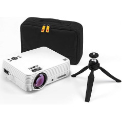 KODAK FLIK X7 Home Projector Max 1080p HD with Tripod and Bag Included - Compact VGA HDMI and USB Compatible