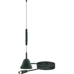 SCHWAIGER -20303- DVBT-2 Antenna Internal with Amplifier / Passive Rod Antenna for Maximum Signal Strength / Integrated LTE Cut Filter / for DVB-T, DAB+ & FM Receiver / Connection to DVBT-2 Receiver and Remote Server