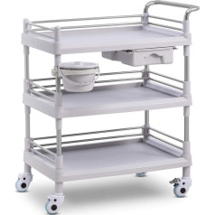 Лабораторная тележка для косметических процедур 3 полки 1 ящик 80 x 73 x 32 см 30 кг