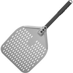 Лопатка для пиццы с короткой ручкой, перфорированная, квадратная, 300 x 660 мм - Hendi 618097