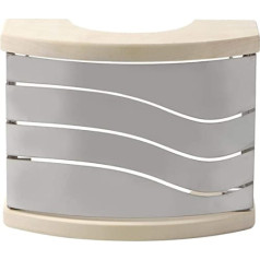 Huairdum Stainless Steel Lampshade, Wood Sauna Light Shade Cover Accessories with 9.4 x 7.5 Inches Size for Sauna Steam Bath