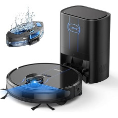 Laresar L6 Nex Robot Vacuum Cleaner with Wiping Function Vacuum Cleaner with 2.5 L Suction Station Intelligent Vacuum Cleaner Robot with 3500 Pa Laser Navigation Mapping Multiple Levels