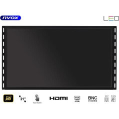 Nvox Сенсорный монитор open frame led 21cali vga hdmi usb bnc 12v 230v