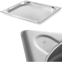 Гастроемкость 2/3 стальная Kitchen Line, высота 40 мм - Hendi 806210