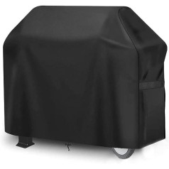 Besketie Barbecue Cover, Gas Grill Cover, Weatherproof for Weber Genesis Spirit E-310, E-320, 420D Oxford Waterproof Rainproof BBQ Cover, Protective Cover, Dustproof Tarpaulin - 147 x 61 x 112 cm