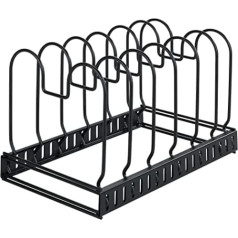 WENKO Lid and Pan Holder, Extendable Dish Rack for Lids and Pans