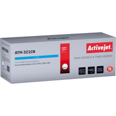 Activejet atm-321cn toner (replacement for konica minolta tn321c; supreme; 25,000 pages; blue)