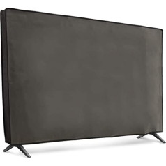 kwmobile 55 Inch TV Case - TV Screen Protector Cover - TV Screen Dust Cover - Dark Grey