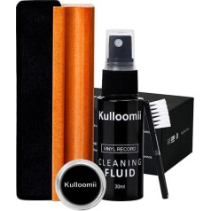 Record Cleaning, Record Brush 4-in-1, Record Player Accessories, Includes Record Cleaner Brush, Cleaning Fluid, Brush Cleaner, Turntable Needle Cleaning Gel