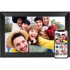 AEEZO 15.6 Inch WiFi Digital Picture Frame, Full HD Touchscreen Smart Digital Photo Frame with 32GB Storage, Auto Rotate, Easy Setup to Share Photos or Videos via AiMOR App, Wall Mountable