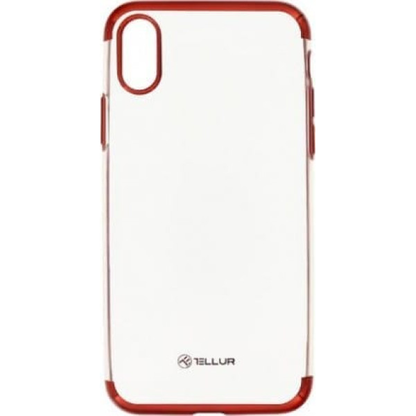 Tellur Cover Silicone Electroplated for iPhone X/XS red