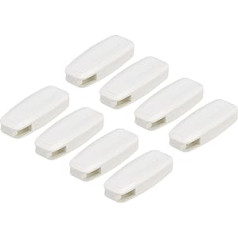 sourcing map 8 x 80mm White Venetian Blind Weight Curtain Shutter Beads Chain Handle Roman Vertical Blind Accessories