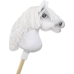 Hobby Horse Small Horse on Stick Premium White A4