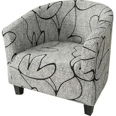 mmcrz Club Chair Slipcover, High Stretch, Removable and Washable Armchair, Sofa Slipcover, Furniture Protector for Living Room