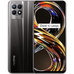 realme 8i Smartphone Without Contract, 128 GB Mobile Phone, Android Smartphone, 6.6 Inch FHD+ LCD 120 Hz Display, 50 MP Triple Camera, 18 W Fast Charge, Dual SIM, Strong 5000 mAh Battery, Space Black