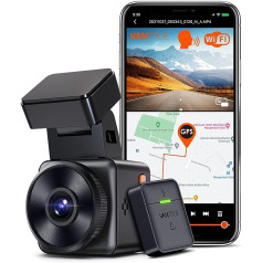 VANTRUE E1 1944P Mini Dash Cam Car WiFi GPS Dash Cam Remote Control 2K/1440P HDR Car Camera Voice Control Super Night Vision 24 Hours Buffer Parking Monitoring 1.54 Inch 160° Emergency Lock Max 512GB