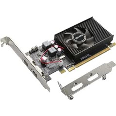 QTHREE Radeon HD 6570 1GB DDR3 2X HDMI Graphics Card, Low Profile, PCI-Express 2.0 x16, Computer GPU, Graphics Card for PC