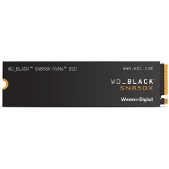 WD_BLACK SN850X NVMe SSD 4TB Internal SSD (Gaming Memory, PCIe Gen4 Technology, Read 7300MB/s, Write 6600MB/s) Black