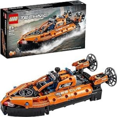 LEGO 42120 Technic Air Cushion Boat for Rescue Operations, 2-in-1 Model, Construction Kit for Boys and Girls, Toy from 8 Years