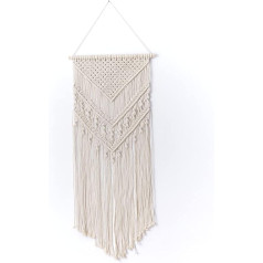 laddawan Beige Cotton Macrame Wall Hanging Tapestry