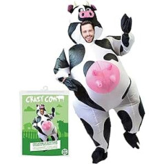 Inflatable Fancy Dress for Crazy Cows | Unusual Crazy Cow Costume | Premium Quality | Adult Size | Polyester | Heavy Duty | Includes Inflation System | Created by OriginalCup®