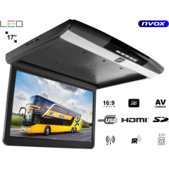 Потолочный подвесной монитор LED 17 дюймов HDMI USB SD IR FM Full HD