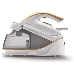 Breville VIN410X PRESSXPRESS 2400W Steam Iron with Boiler, Multidirectional Ceramic Plate, Steam Boost 230 g, Vertical Steam Jet 100 g/min, Pressure 5 Bar, White