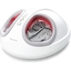 Medisana FM 888 Shiatsu Electric Foot Massaging Device, Red Light Function, Heat Function, 2 Speeds, Enhancing Circulation, Shiatsu and Compression Massage for Feet and Soles