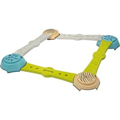 Smoby - Adventure Balance Course with 4 Bars and 4 Stepping Stones (Non-Slip), Individually Assembled, for Children from 2 Years