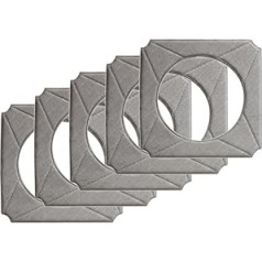 Trade-Shop 5 x High-Quality Cleaning Pads/Microfibre Cloth/Wipes Washable for Ecovacs Winbot W-950 W950 W950-SW