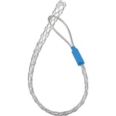 Cable Pull Sock for 4 to 6 mm Cable Made of Stainless Steel Galvanised Non-Slip Pull Sleeve Flexible Mesh Cable Length 22 cm Blue