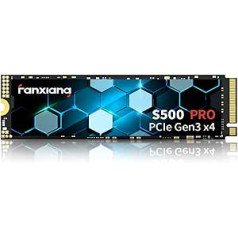 fanxiang S500 Pro 2 TB NVMe SSD M.2 PCIe Gen3x4 2280 Built-In SSD, Graphene Thermal Paste, SLC Cache 3D NAND TLC, Up to 3500 MB/s, Compatible with Notebooks and PC Desktops (Black)