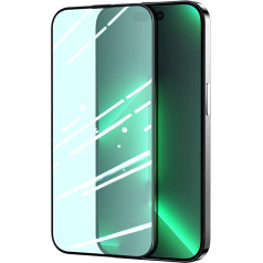 Зеленое закаленное стекло для iPhone 14 Plus с фильтром защиты от синего света для всего экрана Knight
