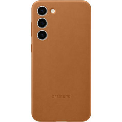 Samsung Чехол из натуральной кожи для Samsung Galaxy S23+ Leather Cover светло-коричневого цвета