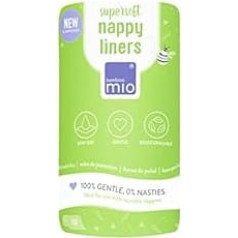 Bambino Mio, Supersoft Windelvlies, biologisch abbaubar, 100 Stück (Verpackung kann variieren)