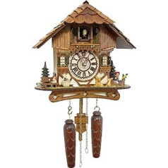 Schwarzwald-Palast Kuckucksuhr M?hlental Chalet Quarz-Uhrwerk - H?he 26cm