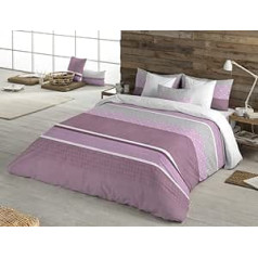 BOHEME 100% Cotton Tuscany Duvet Cover - Pink - 220 x 220 cm - for 135 cm Bed