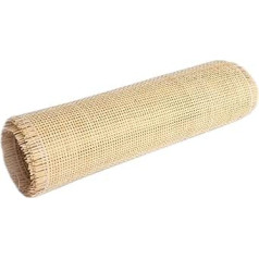 Feyart 40cm Wide Natural Rattan Webbing Square Mesh 40cm x 3 Meters Upcycling Furniture DIY Projects Home Decoration