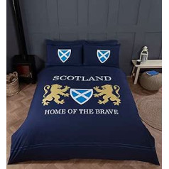 Rapport Scotland Home of The Brave Reversible Duvet Cover Set, Blue (Single)