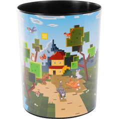 goldbuch My Game 82 124 Waste Paper Bin with a Diameter of 25 cm and a Height of 30 cm, Container 12 Litre Capacity, Paper Container with My Game Motif