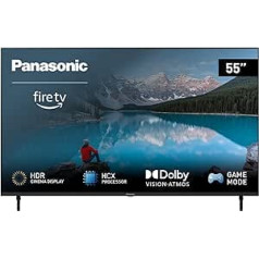 Panasonic TX-55MXW834, 55 Inch 4K Ultra HD LED Smart TV, High Dynamic Range (HDR), Dolby Atmos & Dolby Vision, Fire TV, Prime Video, Alexa, Netflix, Game Mode, Black