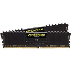 Corsair VENGEANCELPX16GB (2x 8GB) DDR4 3600 (Pc4-28800) C181.35V Desktop Memory -Black