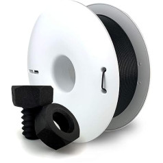 Fiberlogy Nylon PA12+GF15 Black 1.75mm (±0.02) 0.50kg High Quality 15% Glass Fiber Reinforced Filament Made in EU