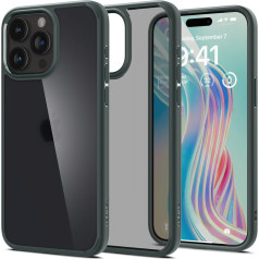 Spigen Чехол Ultra Hybrid для iPhone 15 Pro, темно-зеленый