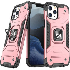 Бронированный чехол + магнитный держатель iPhone 13 mini Ring Armor роза