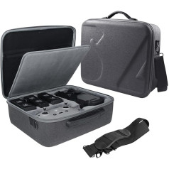 O'woda Carrying Case for DJI Mavic 3, Storage Bag Portable Travel Bag with Adjustable Shoulder Strap for DJI Mavic 3 / Mavic 3 Classic / Mavic 3 Cine Accessories, Grey, Mavic 3 All-in-1 Carry Case