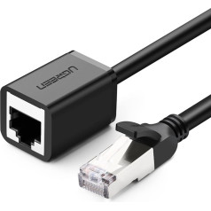 Сетевой удлинительный кабель F/UTP Ethernet RJ45 Cat. 6 1000Мбит/с 1м черный